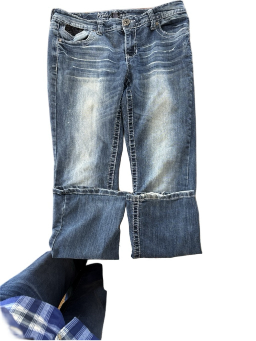 Women's Ariya Jeans Blue Straight Leg Jeans Size 11